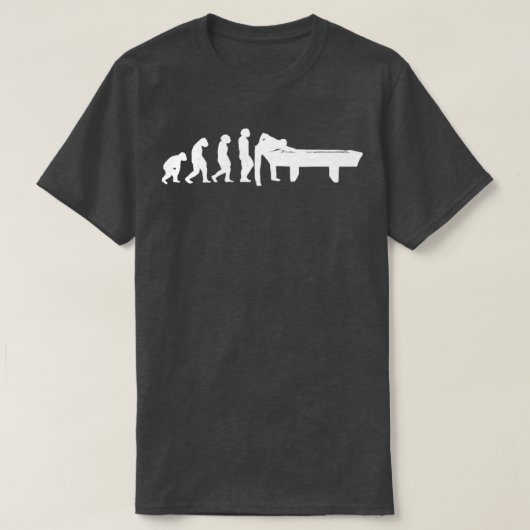 EVOLUTIONビリヤードのビリヤードのテーブルゲーム棒スヌーカー Tシャツ (デザイン正面)