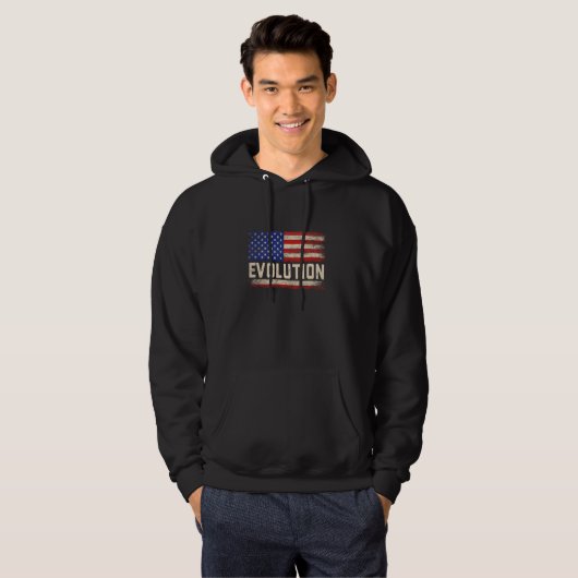 EVOLUTION姓シャツEVOLUTION名American パーカ (正面フル)