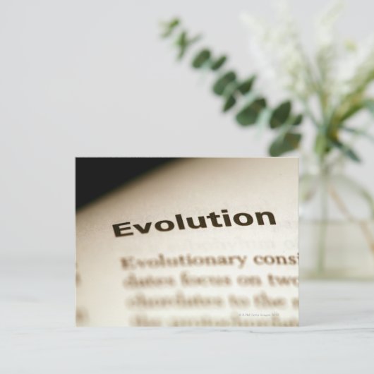 Evolution文字のページ ポストカード (スタンド正面)