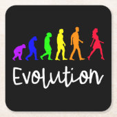 Evolution スクエアペーパーコースター (正面)