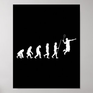 Evolution バドミントン _ シャトル _ バドミントン プレーヤー G ポスター