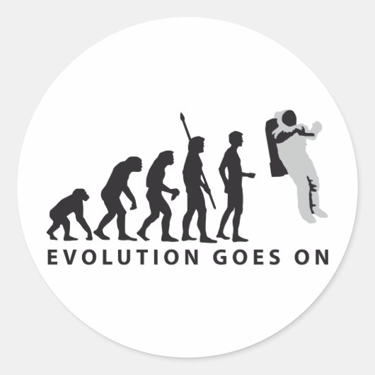 evolution astronaut ラウンドシール (正面)