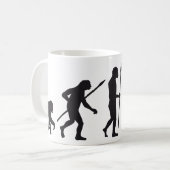 evolution badminton コーヒーマグカップ (正面左)