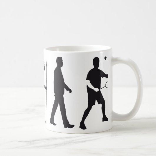 evolution badminton コーヒーマグカップ (右)