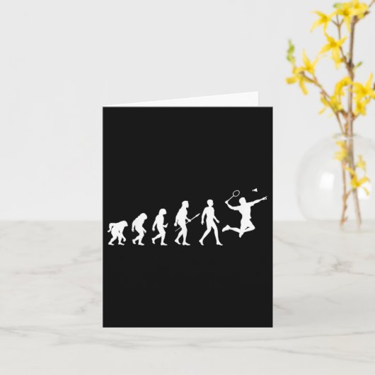 Evolution Badminton Gift For Badminton Players Evo カード (黄色い花)