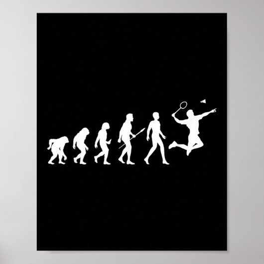 Evolution Badminton Gift For Badminton Players Evo ポスター (正面)