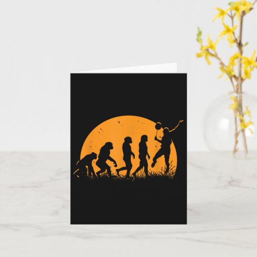 Evolution Badminton Player _ Racket Shuttle  カード (黄色い花)