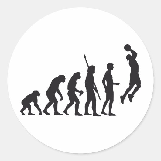 evolution basketball ラウンドシール (正面)