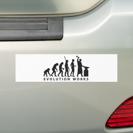 evolution blacksmith バンパーステッカー (車上)