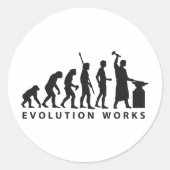 evolution blacksmith ラウンドシール (正面)
