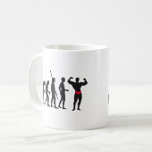 evolution bodybuilding コーヒーマグカップ (正面左)