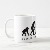 evolution dancing couple コーヒーマグカップ (左)