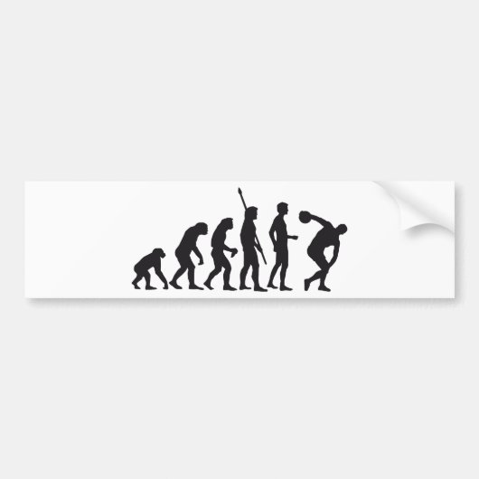 evolution discus thrower バンパーステッカー (正面)