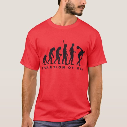 evolution discus thrower tシャツ (正面)