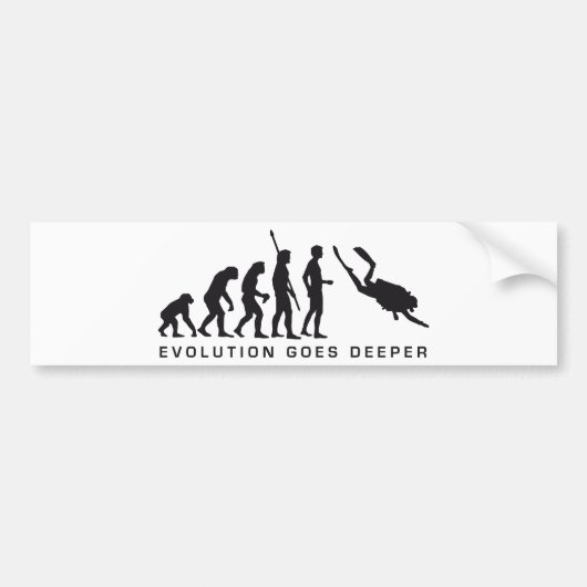 evolution diving バンパーステッカー (正面)