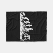 Evolution Downhill Mountain Bike Mtb Mountain Biki フリースブランケット (正面(横))