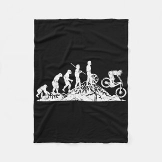 Evolution Downhill Mountain Bike Mtb Mountain Biki フリースブランケット