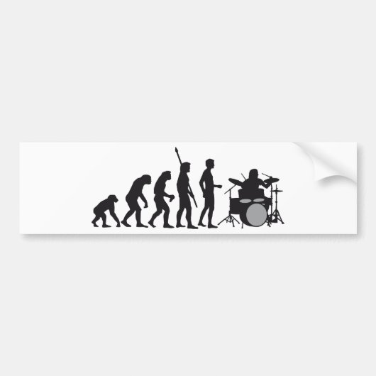 evolution drummer バンパーステッカー (正面)