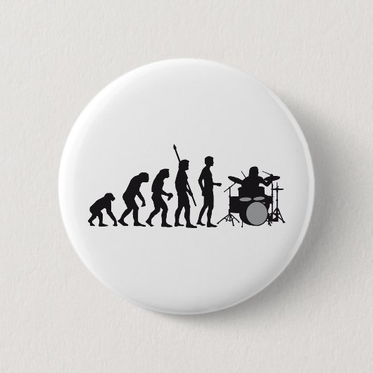 evolution drummer 缶バッジ (正面)