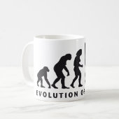 evolution female handball コーヒーマグカップ (正面左)