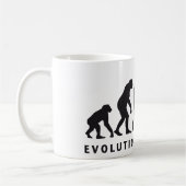 evolution female handball コーヒーマグカップ (左)
