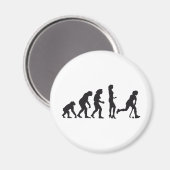 evolution female hockey マグネット (正面/裏面)