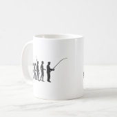 evolution fishing コーヒーマグカップ (正面左)