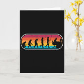 Evolution Gamer Computer Freak Geek Nerd Pc Game  カード (黄色い花)