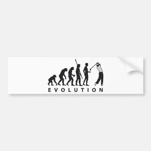 evolution golf バンパーステッカー (正面)
