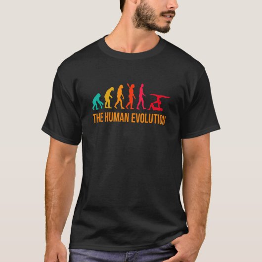 Evolution Graphic Gymnast体操Acrobat Acrob Tシャツ (正面)