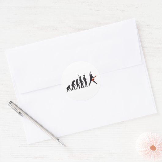 evolution guitar ラウンドシール (封筒)