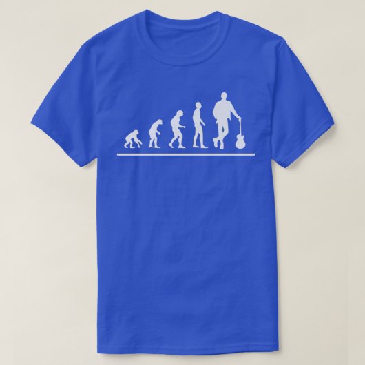 Evolution Guitar Player Man Rock Country MusicGuit Tシャツ (デザイン正面)
