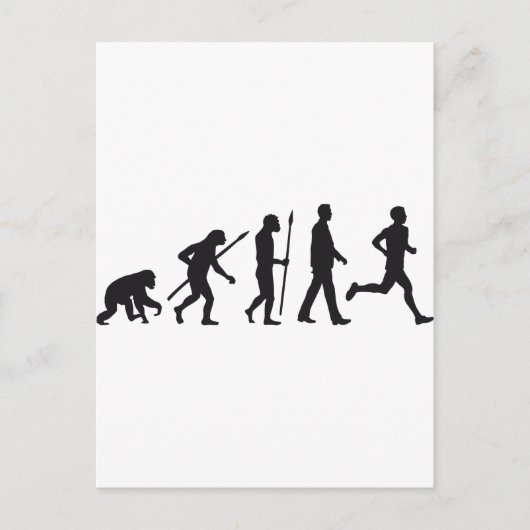 Evolution marathon runner ポストカード (正面)