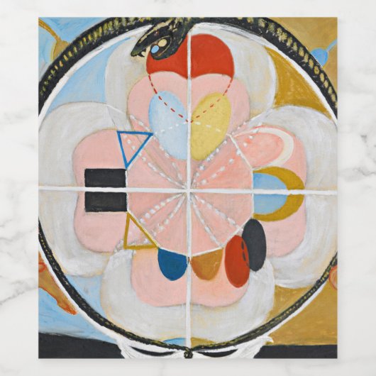 Evolution No.13 by Hilma af Klint ワインラベル (シングルラベル)