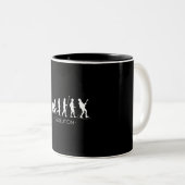 Evolution of Guitarist Shirt, Rock Music Guitar ツートーンマグカップ (正面右)