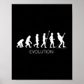 Evolution of Guitarist Shirt, Rock Music Guitar ポスター (正面)