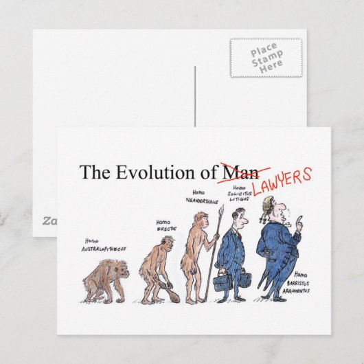 Evolution of Manポストカード ポストカード (正面/裏面)