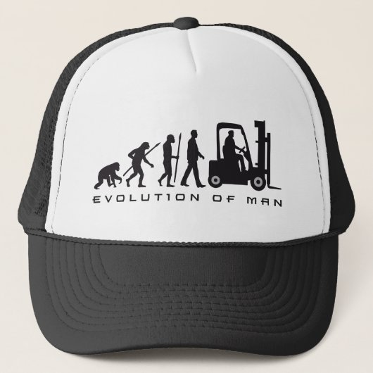 evolution of man forklift driver キャップ (正面)