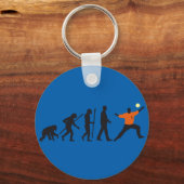 evolution of man handball goal keeper キーホルダー (正面)