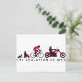 evolution of man motorcycle biker ポストカード (スタンド正面)