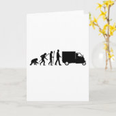 Evolution of man Piaggio Ape mini transporter カード (黄色い花)