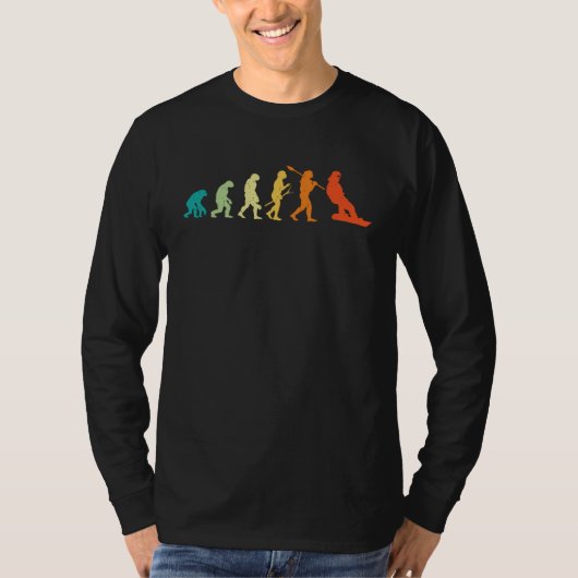 Evolution Of Snowboarder Snowboard Snowboarding Tシャツ (正面)