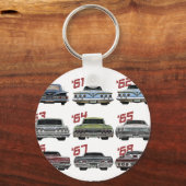 Evolution of the 60s Impala,1960,Hot Rod,Muscle Ca キーホルダー (正面)