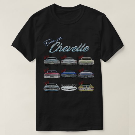 Evolution of the Chevelle,SS,改造, Muscle Car,SS4 Tシャツ (デザイン正面)