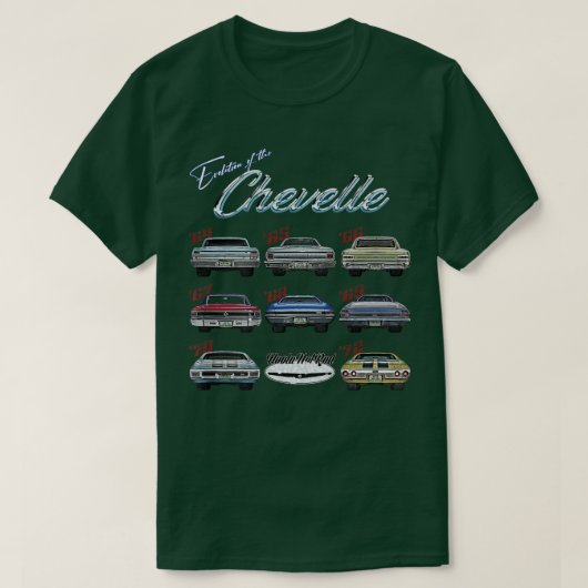 Evolution of the Chevelle,SS,改造, Muscle Car,SS4 Tシャツ (デザイン正面)