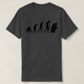 Evolution of the thinker philosophy philosopher 1 tシャツ (デザイン正面)