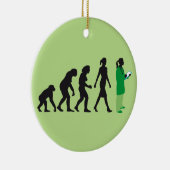 evolution of woman female doctor セラミックオーナメント (右)