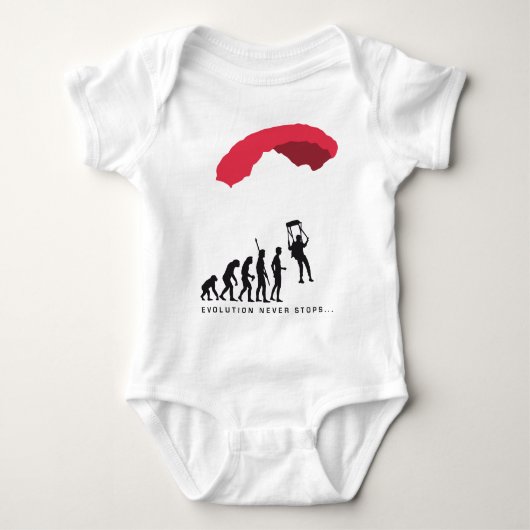 evolution Parachute ベビーボディスーツ (正面)