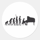 evolution piano ラウンドシール (正面)