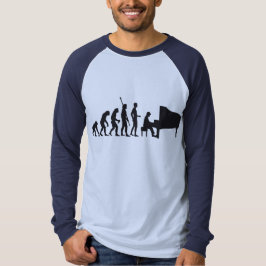 evolution piano tシャツ